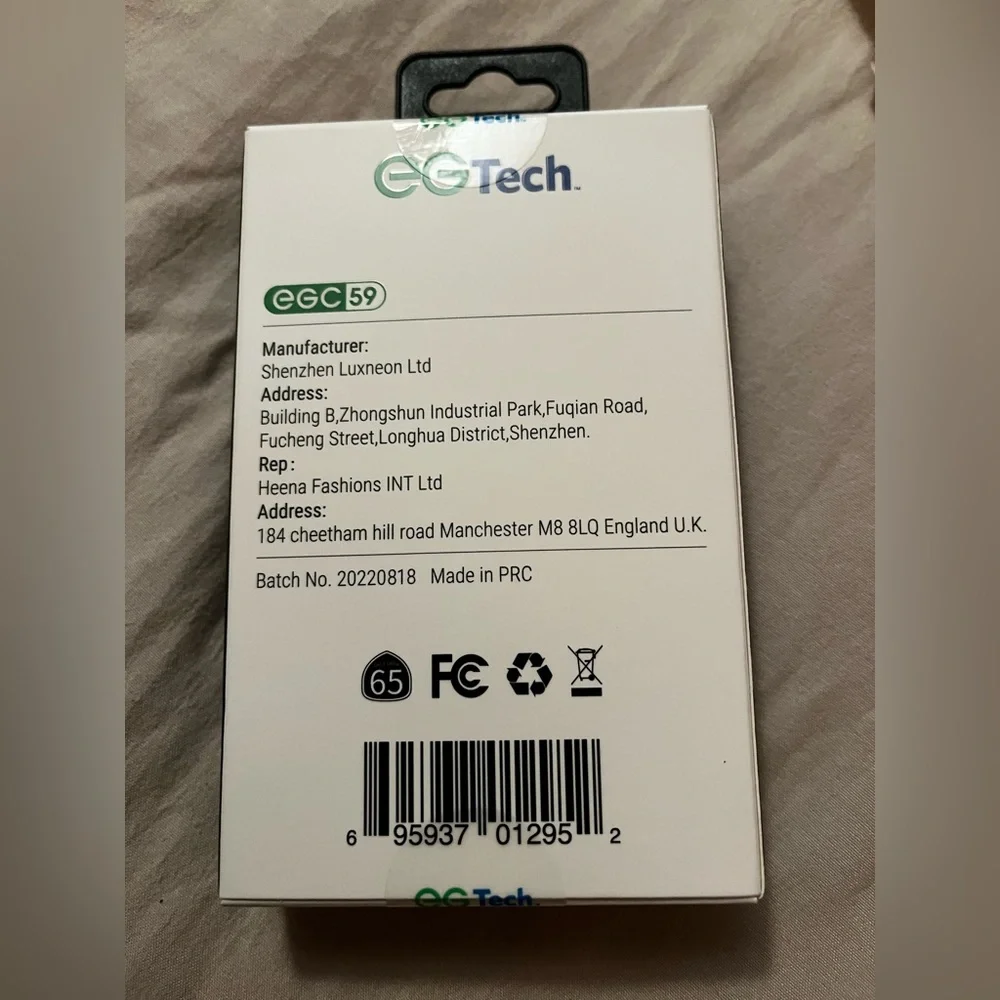 EGTech Black Phone Lanyard with Clips
